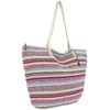 image:imageThe Sak Faye Tote Bag  Hand Crochet Womens Purse For Everyday amp Travel  Handbag With Zipper Pocket amp Shoulder StrapsEden Stripe
