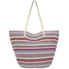 image:imageThe Sak Faye Tote Bag  Hand Crochet Womens Purse For Everyday amp Travel  Handbag With Zipper Pocket amp Shoulder StrapsEden Stripe