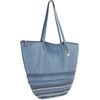 image:imageThe Sak Faye Tote Bag  Hand Crochet Womens Purse For Everyday amp Travel  Handbag With Zipper Pocket amp Shoulder StrapsMaritime Seminyak