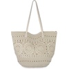 image:imageThe Sak Faye Tote Bag  Hand Crochet Womens Purse For Everyday amp Travel  Handbag With Zipper Pocket amp Shoulder StrapsNatural Medallion