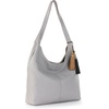 image:imageThe Sak Huntley Hobo Bag  Premium Leather Womens Purse for Everyday amp Travel  Handbag with Shoulder Bag StrapsLight Smoke