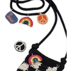 image:imageThe Sak Josie Mini Crossbody in Crochet with Adjustable StrapBlack Check