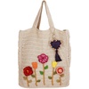 image:imageThe Sak Lanie Market Tote Purse  Hand Crochet Womens Handbag for Everyday amp Travel  Large Tote With Shoulder Bag StrapsNatural Strawberries
