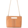 image:imageThe Sak Linden Convertible Crossbody Bag in Crochet Adjustable Multi Use StrapNatural Vachetta
