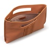 image:imageThe Sak Linden Convertible Crossbody Bag in Crochet Adjustable Multi Use StrapTobacco Vachetta