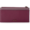 image:imageThe Sak Neva Large Card Wallet  Slim Leather Wallet for Women  Card Holder With 6 Credit Card Slots amp Zipper Closure  LargeCurrant Block