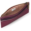 image:imageThe Sak Neva Large Card Wallet  Slim Leather Wallet for Women  Card Holder With 6 Credit Card Slots amp Zipper Closure  LargeCurrant Block