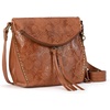 image:imageThe Sak Silverlake Crossbody Purse  Womens Casual Purse For Everyday amp Travel  Leather Bag with Adjustable Strap amp ZipperTobacco Floral Embossed