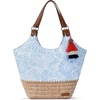image:imageSakroots The Sak Roma Shopper Shoulder Bag Large Purse amp Tote Bag with Double Straps amp Zipper Pockets for Everyday amp TravelBlue Aura Seashore