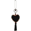 image:imageThe Sak Back to Bali Heart Dangle in HandCrochet Decorative Keychain Black