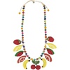 image:imageThe Sak Clara Charm Necklace in Crochet Adjustable Statement Necklace Fruits