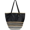 image:imageThe Sak Faye Tote Bag  Hand Crochet Womens Purse For Everyday amp Travel  Handbag With Zipper Pocket amp Shoulder StrapsBlack Seminyak