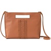 image:imageThe Sak Linden Convertible Crossbody Bag in Crochet Adjustable Multi Use StrapTobacco Vachetta