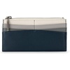 image:imageThe Sak Neva Large Card Wallet  Slim Leather Wallet for Women  Card Holder With 6 Credit Card Slots amp Zipper Closure  LargeIndigo Block