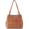 image:imageThe Sak Womens Melrose Leather SatchelTobacco Floral Embossed