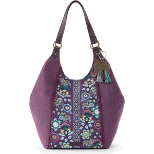 image:imageSakroots The Sak Roma Shopper Shoulder Bag Large Purse amp Tote Bag with Double Straps amp Zipper Pockets for Everyday amp TravelViolet Tapestry