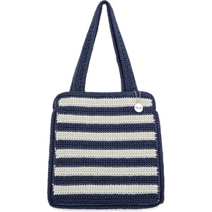 image:imageThe Sak Ellen Insulated Tote in Crochet Double Handle Straps Denim Stripe