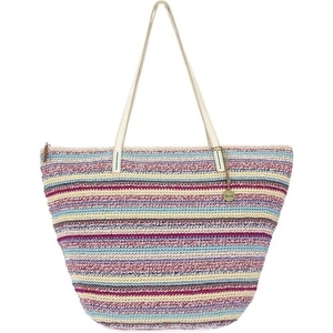 image:imageThe Sak Faye Tote Bag  Hand Crochet Womens Purse For Everyday amp Travel  Handbag With Zipper Pocket amp Shoulder StrapsEden Stripe
