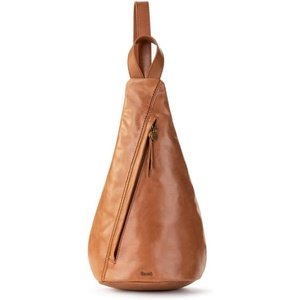 image:imageThe Sak Geo Sling Backpack  Leather Womens Fashion Backpack for Everyday amp Travel  Sling Crossbody With Zipper amp PocketsTobacco