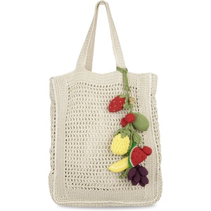 image:imageThe Sak Lanie Market Tote Purse  Hand Crochet Womens Handbag for Everyday amp Travel  Large Tote With Shoulder Bag StrapsBamboo
