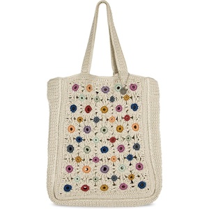 image:imageThe Sak Lanie Market Tote Purse  Hand Crochet Womens Handbag for Everyday amp Travel  Large Tote With Shoulder Bag StrapsNatural