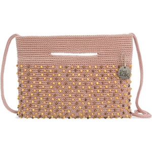 image:imageThe Sak Linden Convertible Crossbody Bag in Crochet Adjustable Multi Use Strap Seashell Bali Beads