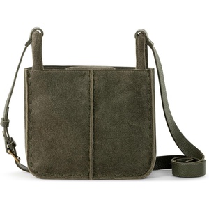 image:imageThe Sak Los Feliz Small Crossbody Purse  Womens Leather Handbag For Everyday amp Travel  Mini HandBag With Adjustable StrapMoss Suede