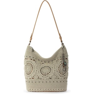 image:imageThe Sak Sequoia Hobo Bag  Hand Crochet Large Womens Purse for Everyday amp Travel  Durable Handbag amp Tote With Zipper Pocket