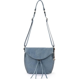 image:imageThe Sak Silverlake Crossbody Purse  Womens Casual Purse For Everyday amp Travel  Leather Bag with Adjustable Strap amp ZipperMaritime Wave Embossed