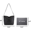 image:imageThe Sak womens De Young Leather HoboBlack