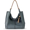 image:imageThe Sak Los Feliz Large Tote Bag in Leather Roomy Unlined Purse with Single Shoulder StrapDusty Blue