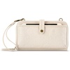 image:imageThe Sak Womens Iris Smartphone Crossbody Bag in LeatherStone Floral Embossed
