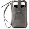 image:imageThe Sak Womens Silverlake NS Smartphone CrossbodySlate Leaf Embossed