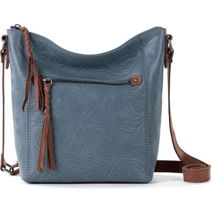 image:imageThe Sak Ashland Crossbody Purse  Womens Leather Handbag For Everyday amp Travel  Cross Body With Adjustable Shoulder StrapMaritime Wave Embossed