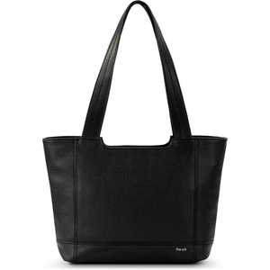 image:imageThe Sak De Young Tote Bag  Premium Leather Handbag With Stylish Design For Everyday  Roomy Purse With Shoulder StrapsBlack