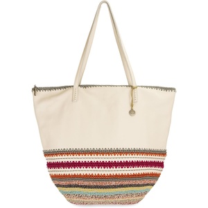image:imageThe Sak Faye Tote Bag in Leather Double Shoulder Straps Stone Seminyak