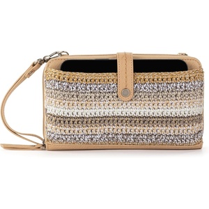 image:imageThe Sak Iris Smartphone Crossbody Purse  Small Womens Cellphone Bag amp Wallet For Everyday Convertible Wristlet With ZipperSand Stripe