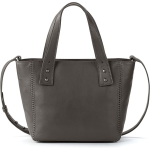 image:imageThe Sak Liv Satchel Bag in Leather  Premium Large Purse with Removable amp Convertible Handbag Straps for Everyday amp TravelSlate