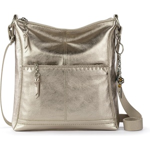 image:imageThe Sak Lucia Leather Crossbody Purse  Premium Leather Womens Handbag for Everyday amp Travel  Cross Body Bag With ZipperPyrite Stitch