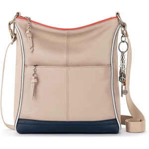 image:imageThe Sak Lucia Leather Crossbody Purse  Premium Leather Womens Handbag for Everyday amp Travel  Cross Body Bag With ZipperSand Horizon