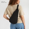 image:imageThe Sak Geo Sling Backpack in Crochet Single Sling Shoulder Strap BlackBamboo