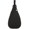 image:imageThe Sak Geo Sling Backpack in Crochet Single Sling Shoulder Strap BlackBlack