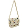 image:imageThe Sak Marlow Flap Shoulder Bag  HandCrocheted Womens Purse Made from Recycled Materials  Soft Durable Shoulder StrapNatural Multi Flower
