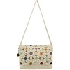 image:imageThe Sak Marlow Flap Shoulder Bag  HandCrocheted Womens Purse Made from Recycled Materials  Soft Durable Shoulder StrapNatural Multi Flower