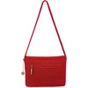 image:imageThe Sak Marlow Flap Shoulder Bag  HandCrocheted Womens Purse Made from Recycled Materials  Soft Durable Shoulder StrapScarlet