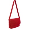 image:imageThe Sak Marlow Flap Shoulder Bag  HandCrocheted Womens Purse Made from Recycled Materials  Soft Durable Shoulder StrapScarlet
