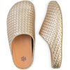 image:imageThe Sak Bolinas Clog  Womens Slip On Mule Shoes Cushioned ComfortLight Gold Woven