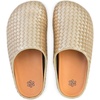 image:imageThe Sak Bolinas Clog  Womens Slip On Mule Shoes Cushioned ComfortLight Gold Woven