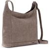 image:imageThe Sak De Young Leather Hobo Bag  Shoulder Purse with Zipper PocketMushroom Suede