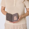 image:imageThe Sak Encino Card Wallet  Slim Zip Wallet with Card Slots amp Coin PocketMushroom Suede